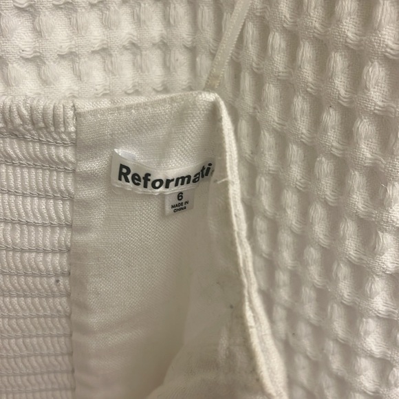 Reformation Dani Linen Top Sz 6 - Picture 7 of 8